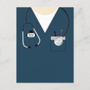 Nurse Gift, Nursing School Graduation, Stethoscope Postcard
