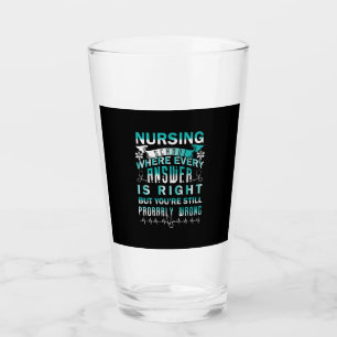 Nurse Gift   Nursing School Where Every Glass