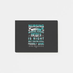 Nurse Gift   Nursing School Where Every Post-it Notes