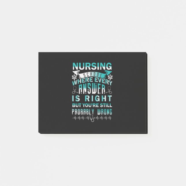 Nurse Gift | Nursing School Where Every Post-it Notes (Front)
