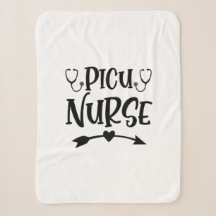 Nurse Gift Picu Nurse Sherpa Blanket