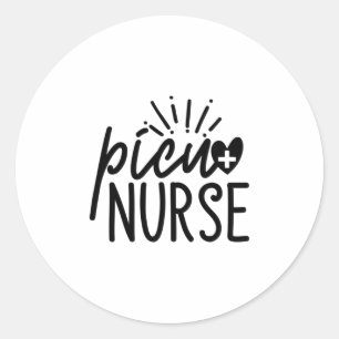 Nurse Gift Picu Nurses Classic Round Sticker