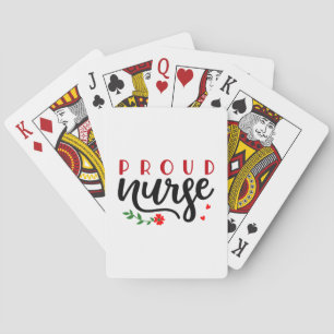 Nurse Gift Proud Nurse Playing Cards