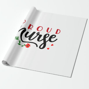 Nurse Gift Proud Nurse Wrapping Paper