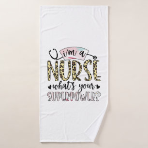 Nurse Gift   Proud Super Nurse Bath Towel