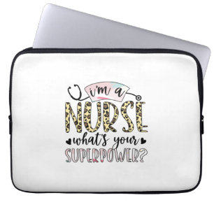 Nurse Gift Proud Super Nurse Laptop Sleeve