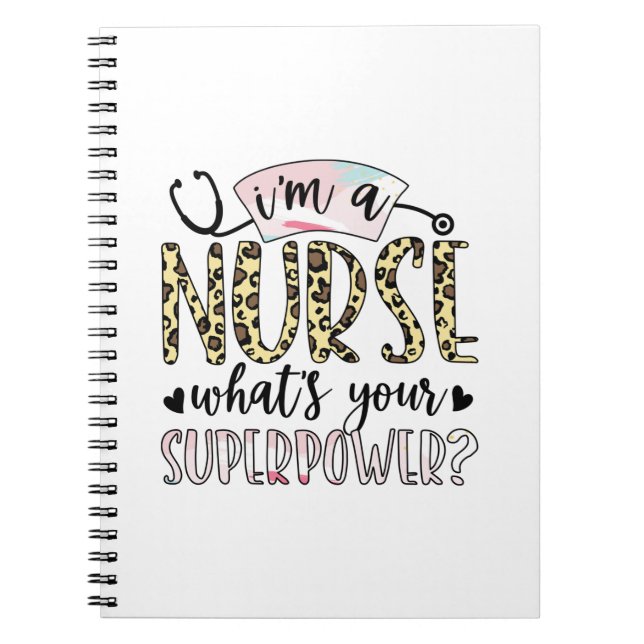 Nurse Gift | Proud Super Nurse Notebook (Front)