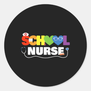Nurse Gift Registered Nurse Back To School Nursing Classic Round Sticker