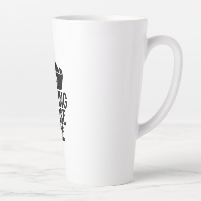 Nurse Gift Resting Nurse Face Latte Mug (Right)