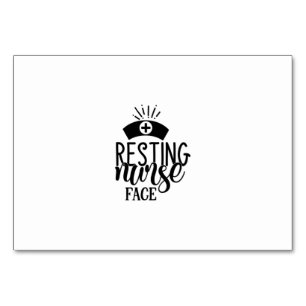 Nurse Gift Resting Nurse Face Table Number