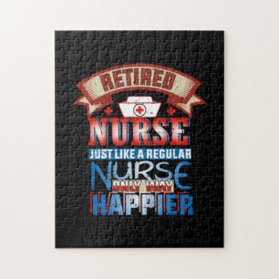 Nurse Gift   Retired Nurse Just Like A Reguular Jigsaw Puzzle