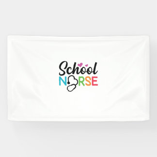 Nurse Gift School Nurse Banner