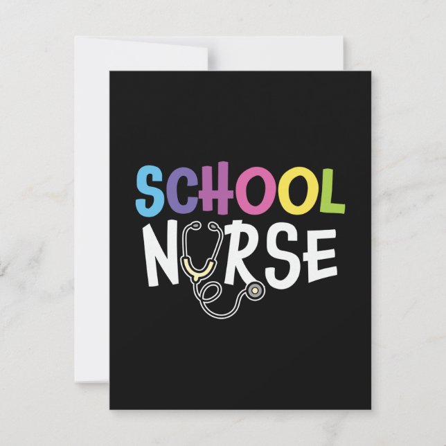 Nurse Gift School Nurse Card (Front)