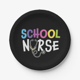 Nurse Gift School Nurse Paper Plate