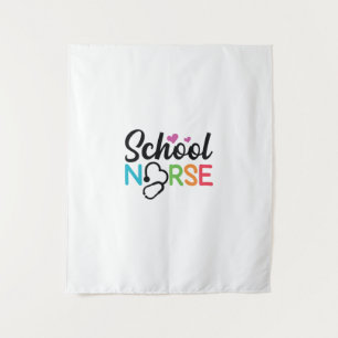 Nurse Gift School Nurse Tapestry