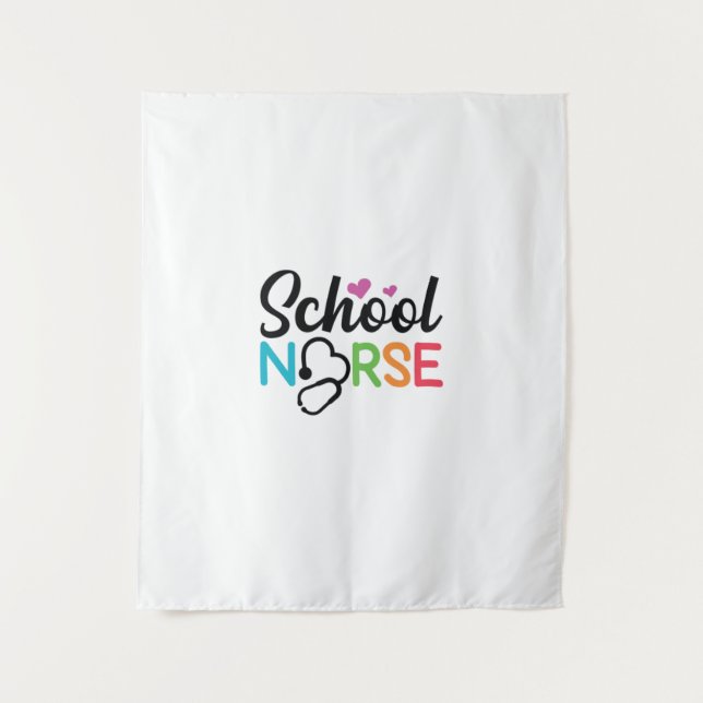Nurse Gift School Nurse Tapestry (Front)