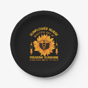 Nurse Gift   Sunflower Nurse Beautiful Paper Plate