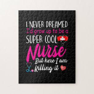 Nurse Gift Super Cool Nurse Jigsaw Puzzle