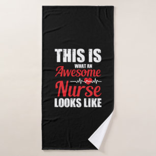 Nurse Gift   This Is What An Awesome Nurse Bath Towel