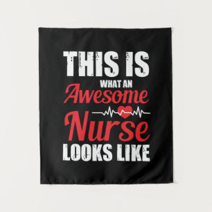 Nurse Gift This Is What An Awesome Nurse Tapestry