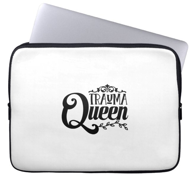 Nurse Gift Trauma Queen Laptop Sleeve (Front)