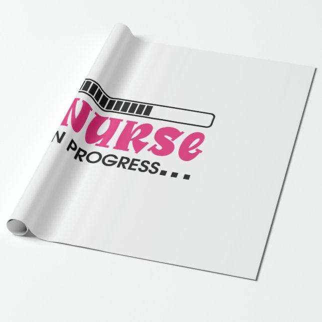 Nurse Gift Wrapping Paper (Unrolled)