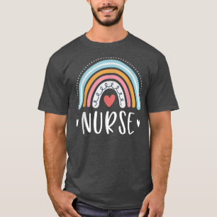 Nurse Gifts For Women Funny Nursing Rainbow T-Shir T-Shirt