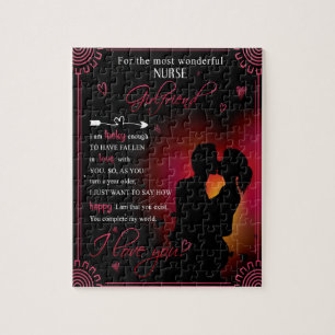 Nurse Girlfriend Gift From Boyfriend Valentine Jigsaw Puzzle