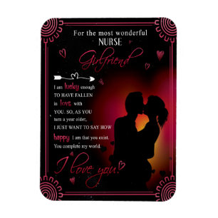 Nurse Girlfriend Gift From Boyfriend Valentine Magnet