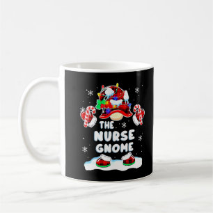 Nurse Gnome Gnomies Red Plaid Matching Family Chri Coffee Mug