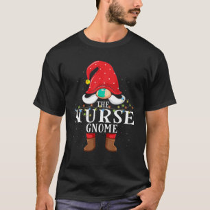 Nurse Gnome Matching Christmas Family Pajama T-Shirt