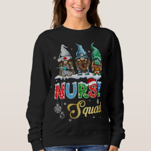 Nurse Gnomes Christmas Nurse Squad Sweatshirt