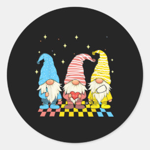Nurse Gnomes Stethoscope Eggs Funny Easter Rn Icu Classic Round Sticker