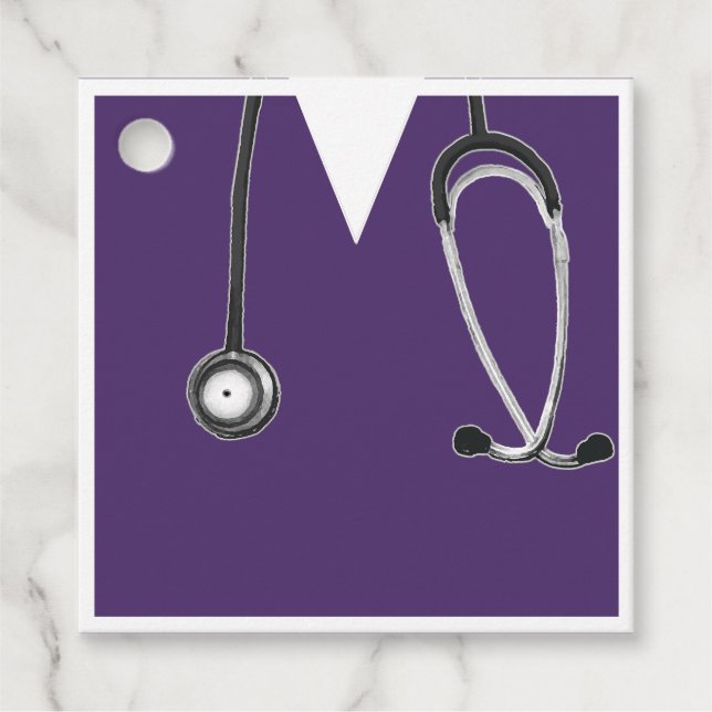 Nurse Grad Nursing School Favour Tags (Front)