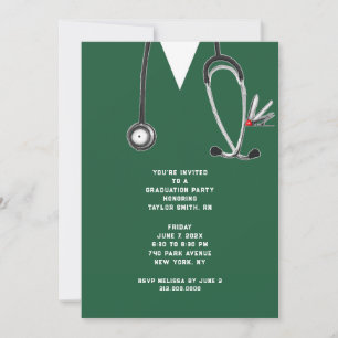 Nurse Grad Party Invitation