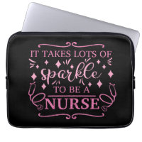Nurse Graduate Elegant Pink Girly Glitter