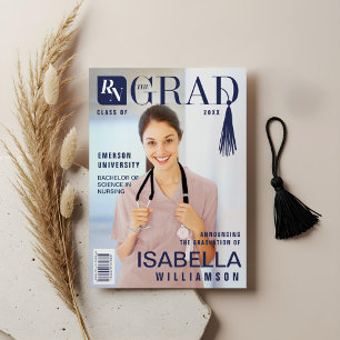 Nurse Graduate Registered Nurse Photo Magazine Announcement