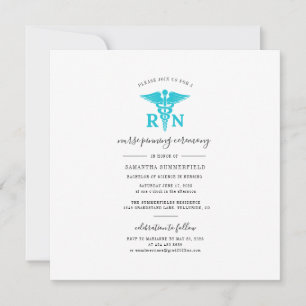 Nurse Graduation 2025 Pinning Ceremony Photo Invitation