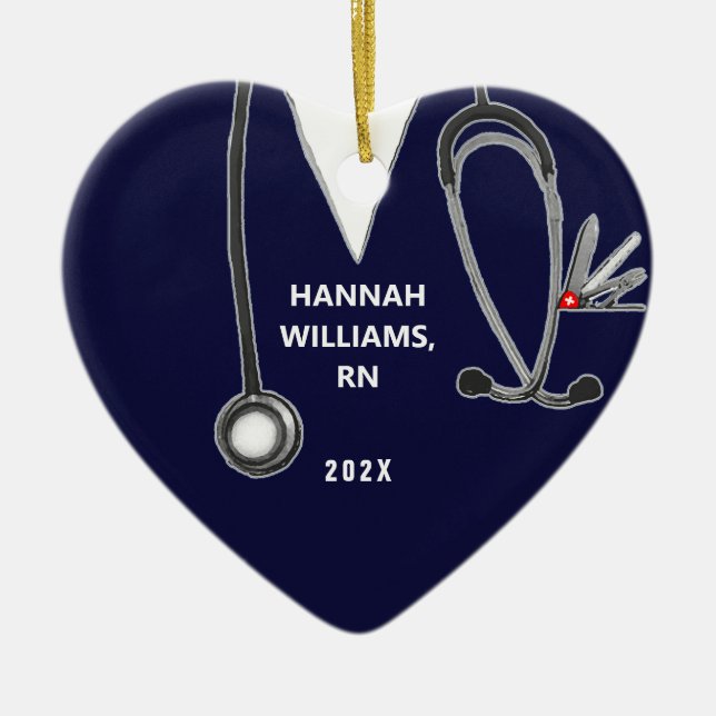Nurse Graduation 2026 Photo Ceramic Ornament (Front)