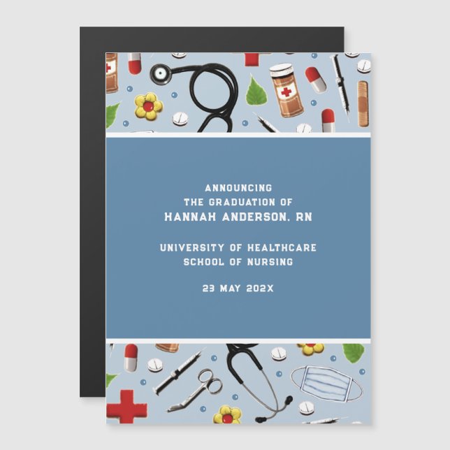 Nurse Graduation Announcement (Front/Back)