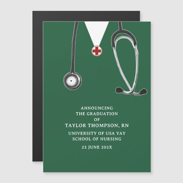 Nurse Graduation Announcement (Front/Back)