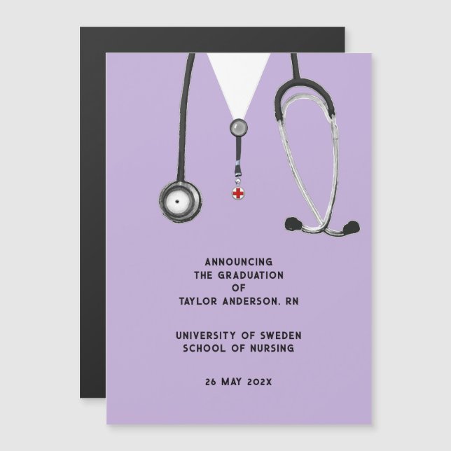 Nurse Graduation Announcement (Front/Back)