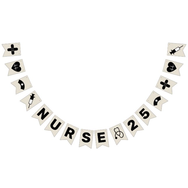 Nurse Graduation Celebration Party 2025 Burlap Bunting (All)