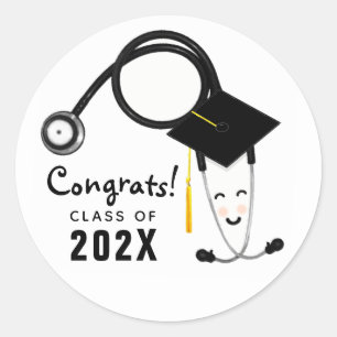 Nurse Graduation Congrats Classic Round Sticker
