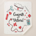 Nurse graduation icons paper plates