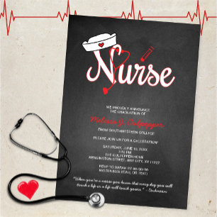 Nurse graduation invitation party pinning ceremony