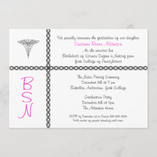 Nurse Graduation Invite BSN LPN RN CUSTOMIZABLE