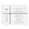 Nurse Graduation Invite with Caduceus CUSTOMIZABLE