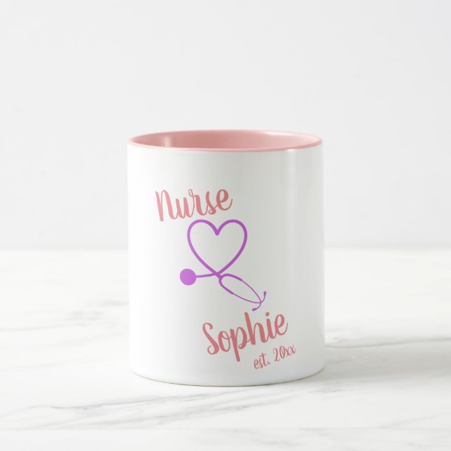 Nurse Graduation Mug Gift Personalised Add Name (Center)