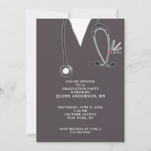 Nurse Graduation Nursing School Invitation